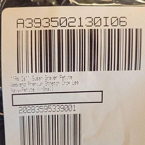 NWOT Susan Graver Regular Weekend Premium Stretch Crop Leggings Sz XXSP - Picture 8 of 9